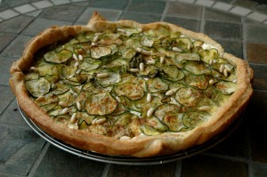 Tarte ricotta courgette