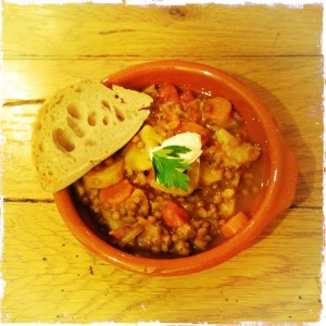 Soupe de lentilles à la paysanne